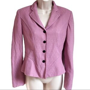 Jones New York textured pink blazer jacket size 4